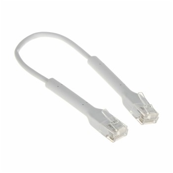 KABEL PATCH UTP Cat 6   0,1m  RJ45 1Gbit Ubiquiti - bel, upogljiv