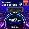Disk SSD M.2 NVMe PCIe 5.0 1TB Crucial T705 2280 13600/10200MB/s (CT1000T705SSD3) CRUCIAL Disk SSD M.2 NVMe PCIe 5.0 1TB Crucial T705 2280 13600/10200MB/s (CT1000T705SSD3)