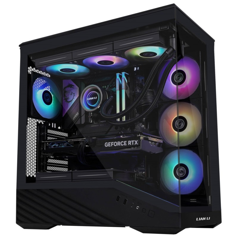 Ohišje Lian-Li Vector V100 MidiATX - črna RGB Lian-Li Ohišje Lian-Li Vector V100 MidiATX - črna RGB