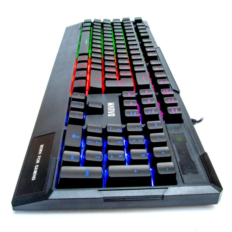 Gaming Tipkovnica Žična Marvo K606 SLO - US International | SLO gravura črna RGB (9952) Marvo Gaming Tipkovnica Žična Marvo K606 SLO - US International | SLO gravura črna RGB (9952)