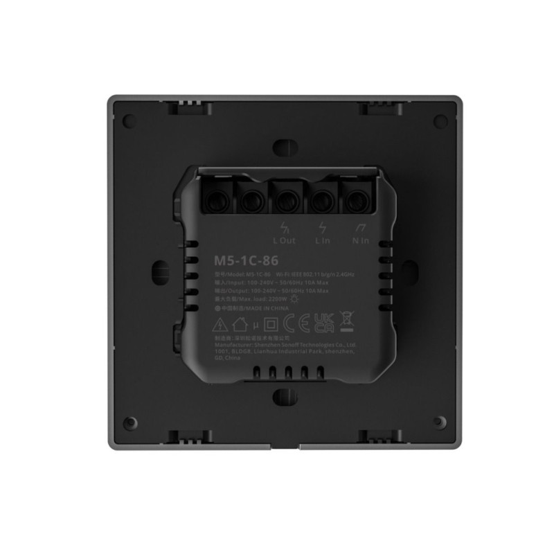 Pametna hiša - WiFi stensko stikalo Sonoff Wi-Fi M5-1C-86 (enojno) SONOFF Pametna hiša - WiFi stensko stikalo Sonoff Wi-Fi M5-1C-86 (enojno)