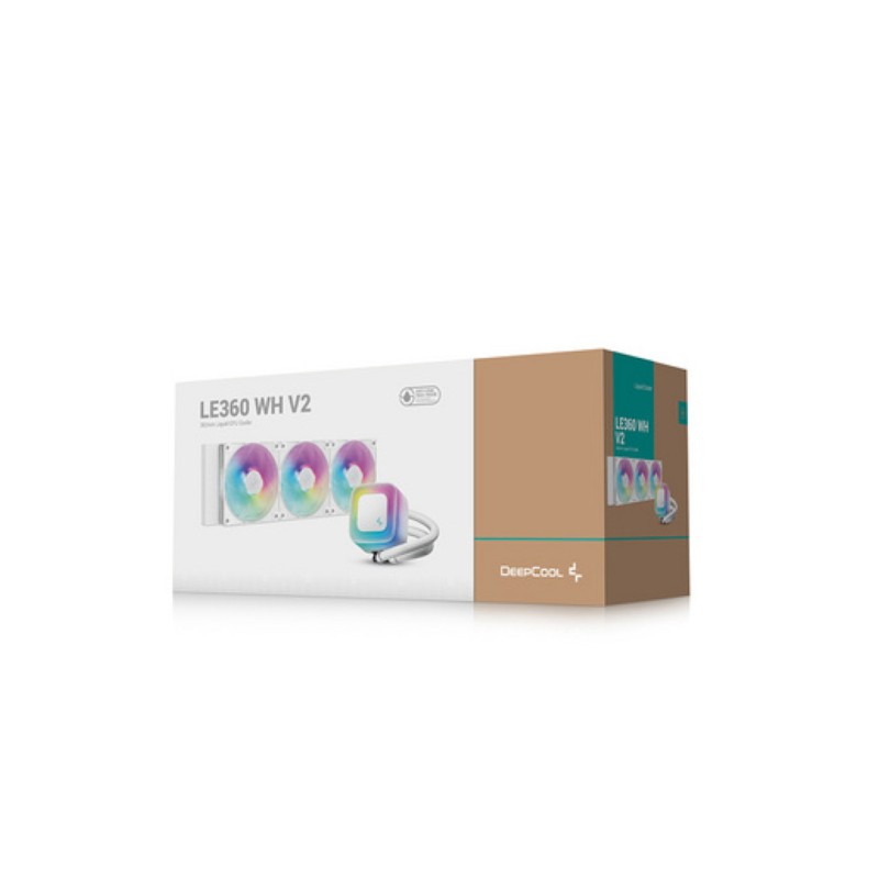 Vodno hlajenje DeepCool LE360 WH V2 - 360mm ARGB bela (R-LE360-WHAMMN-G-2) Deepcool Vodno hlajenje DeepCool LE360 WH V2 - 360mm ARGB bela (R-LE360-WHAMMN-G-2)