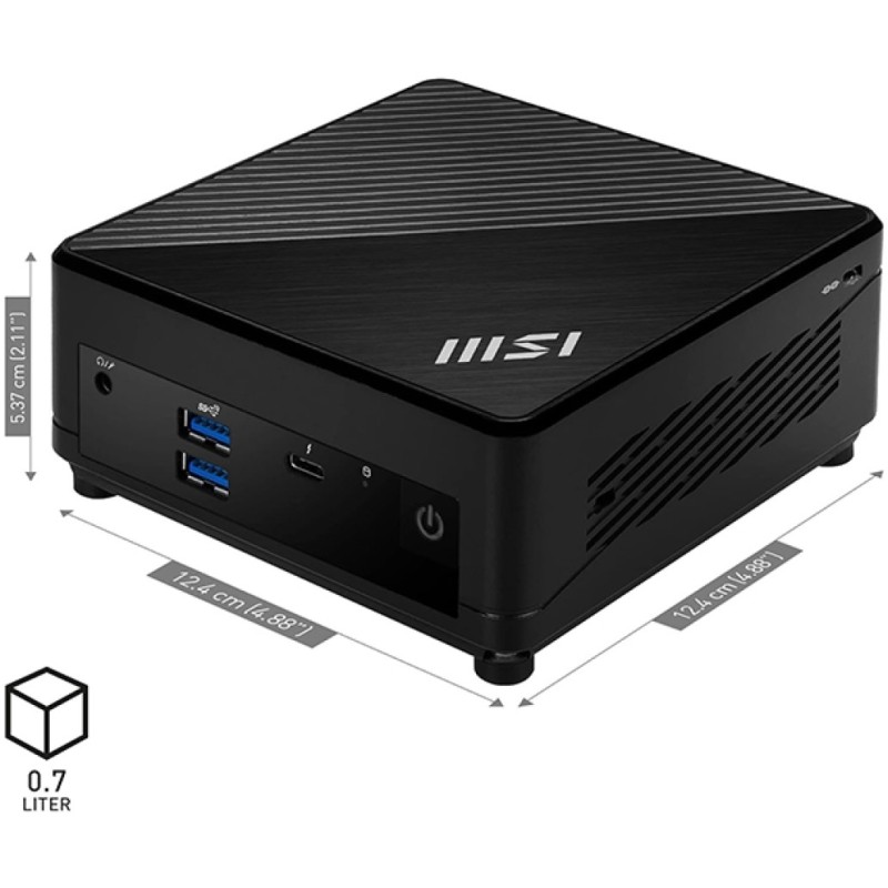 Računalnik BB MSI Cubi 5 12M-001BEU i7-1255U 1xHDMI 1x DisplayPort 1xThunderbolt 4 1xM.2 SSD 2xSO-DIMM 2xLAN Intel Iris Xe graphics (Cubi 5 12M-001BEU) MSI Računalnik BB MSI Cubi 5 12M-001BEU i7-1255U 1xHDMI 1x DisplayPort 1xThunderbolt 4 1xM.2 SSD 2xSO-DIMM 2xLAN Intel Iris Xe graphics (Cubi 5 12M-001BEU)