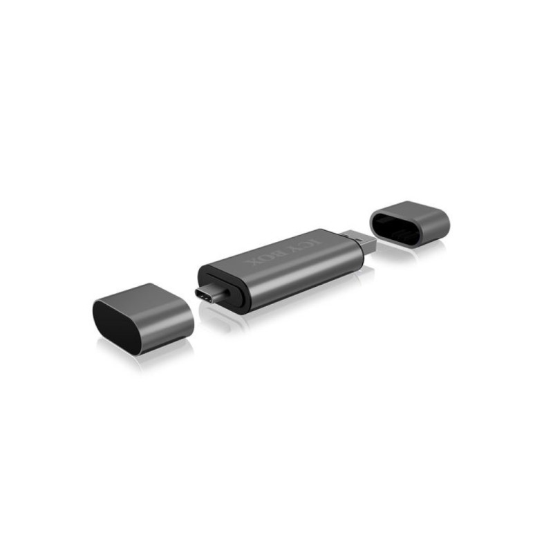Čitalec kartic USB 2.0 Zunanji ICY BOX USB/microUSB/USB-C => SD/mSD IB-CR200-C Icy Box Čitalec kartic USB 2.0 Zunanji ICY BOX USB/microUSB/USB-C => SD/mSD IB-CR200-C