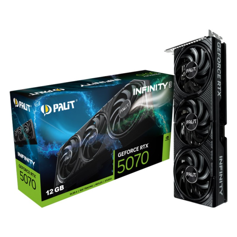 Grafična kartica nVidia RTX5070 Palit Infinity 3 - 12GB GDDR7 (NE75070019K9-GB2050S) Palit Grafična kartica nVidia RTX5070 Palit Infinity 3 - 12GB GDDR7 (NE75070019K9-GB2050S)
