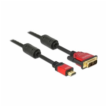 KABEL HDMI/DVI Digital (18+1) M/M  5,0m Delock pozlačeni kontakti (84344)