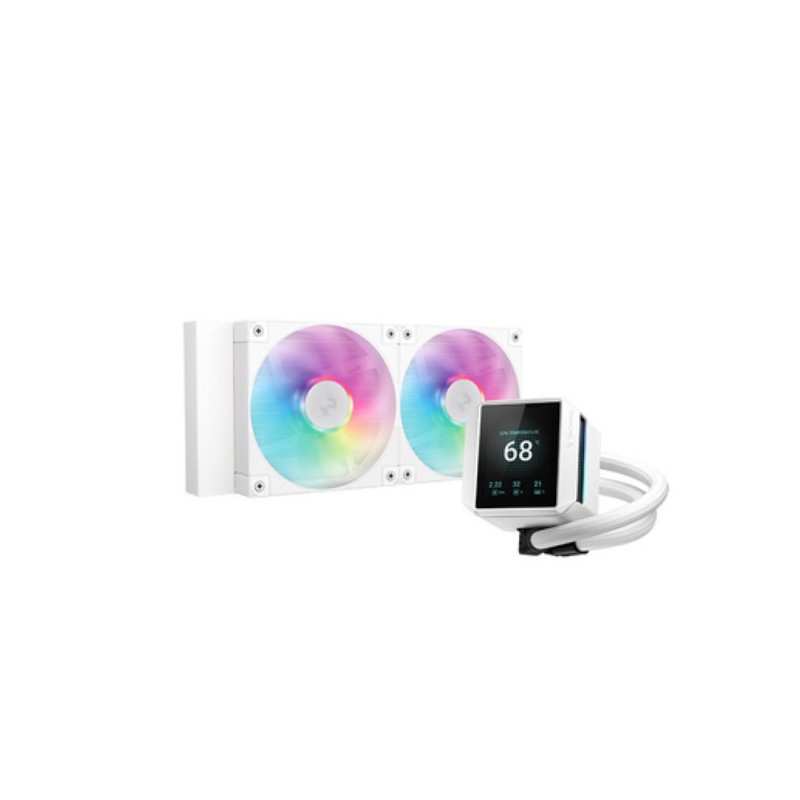 Vodno hlajenje DeepCool Mystique 240 WH - 240mm ARGB bela (R-LX240-WHDSNMCP-G-1)