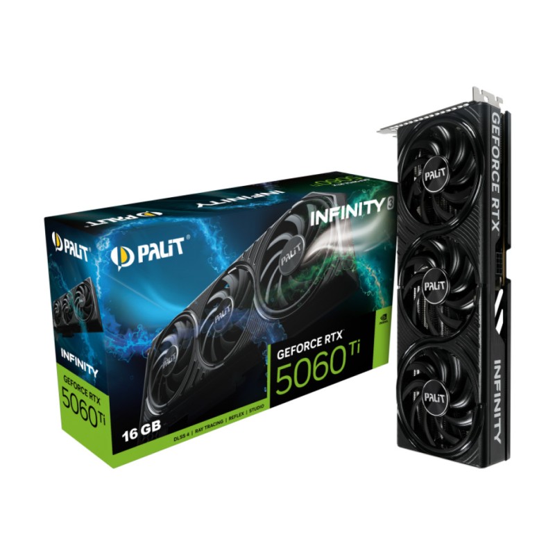 Grafična kartica nVidia RTX5060Ti Palit Infinity 3 - 16GB GDDR7 (NE7506T019T1-GB2061S) Palit Grafična kartica nVidia RTX5060Ti Palit Infinity 3 - 16GB GDDR7 (NE7506T019T1-GB2061S)