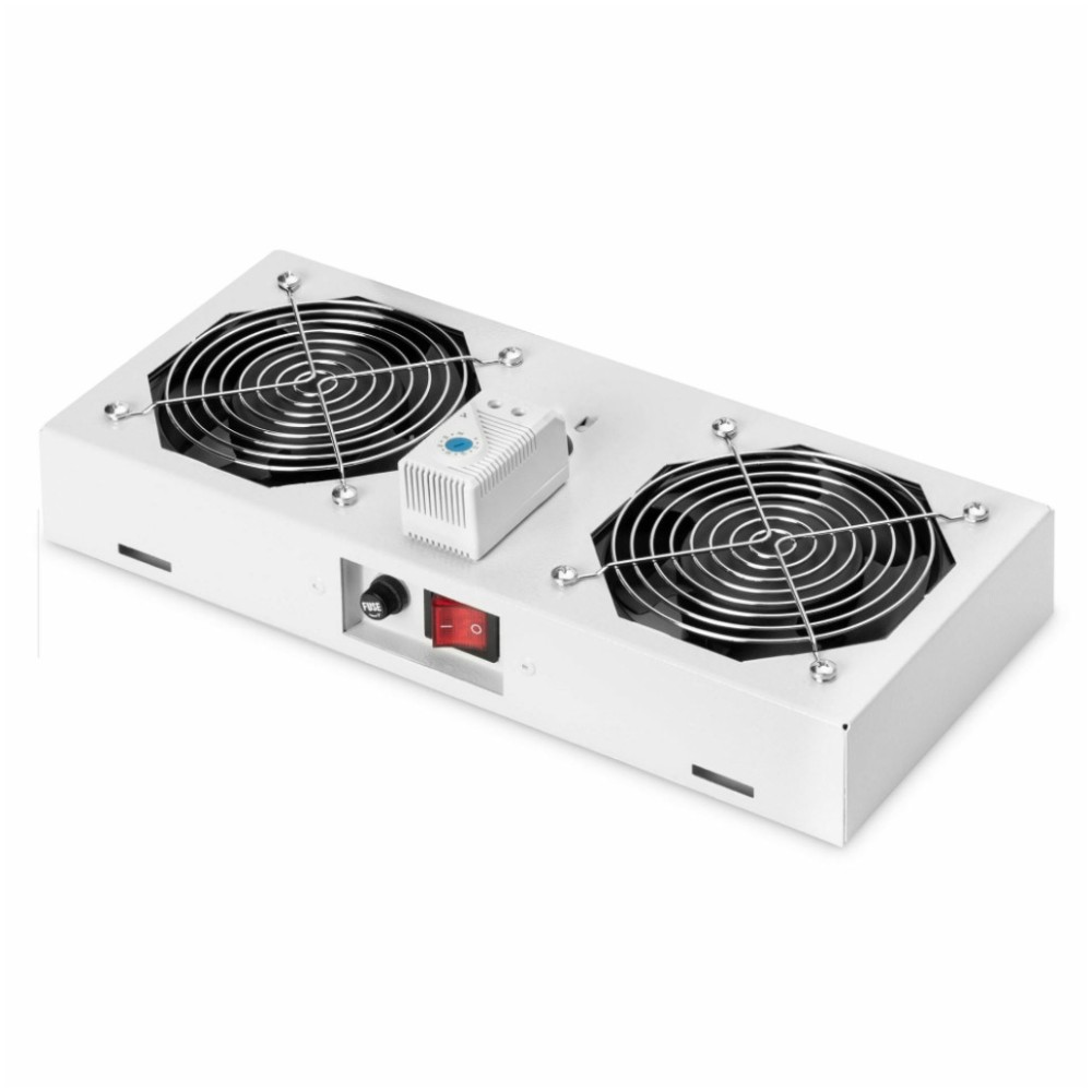 Hladilna enota 2x vent. s termostatom Digitus siva (DN-19 FAN-2-WM-T) Digitus Hladilna enota 2x vent. s termostatom Digitus siva (DN-19 FAN-2-WM-T)