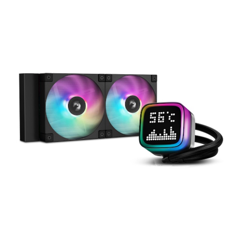 Vodno hlajenje DeepCool LP240 Matrix - 240mm ARGB črna (R-LP240-BKMSNC-G-1) Deepcool Vodno hlajenje DeepCool LP240 Matrix - 240mm ARGB črna (R-LP240-BKMSNC-G-1)
