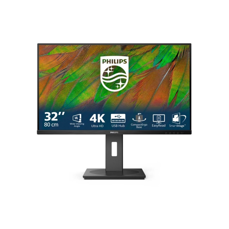 Monitor Philips 80 cm (31,5) 32B1N3800 3840x2160 IPS 4ms 2xHDMI DisplayPort 4xUSB3.2 Pivot Zvočniki 2x3W  3H sRGB122% AdaptiveSync