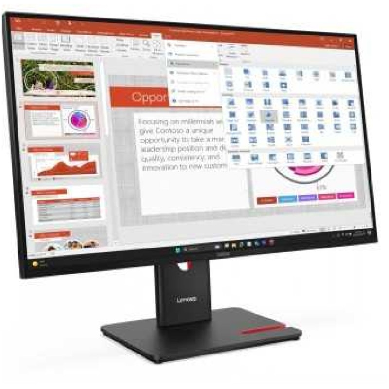 Monitor Lenovo 68,6 cm (27,0) T27-40 1920x1080 120Hz IPS 4ms VGA HDMI DisplayPort 3xUSB3.2 USB-C-Out Pivot sRGB99% ThinkVision Lenovo Monitor Lenovo 68,6 cm (27,0) T27-40 1920x1080 120Hz IPS 4ms VGA HDMI DisplayPort 3xUSB3.2 USB-C-Out Pivot sRGB99% ThinkVision