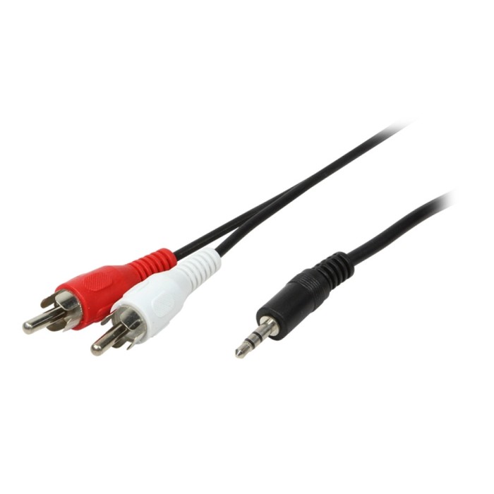 Kabel Audio 3,5mm M => 2 x Cinch M - 1,5m LogiLink (CA1042) Kabel Audio 3,5mm M => 2 x Cinch M - 1,5m LogiLink (CA1042)