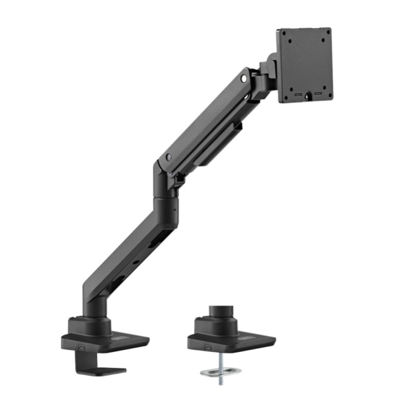 Nosilec za LCD monitor 43,2 - 124,50 cm (17-49) do 20kg s plinsko vzmetjo 360° nagib -20/50° LogiLink aluminij črn (BP0168)
