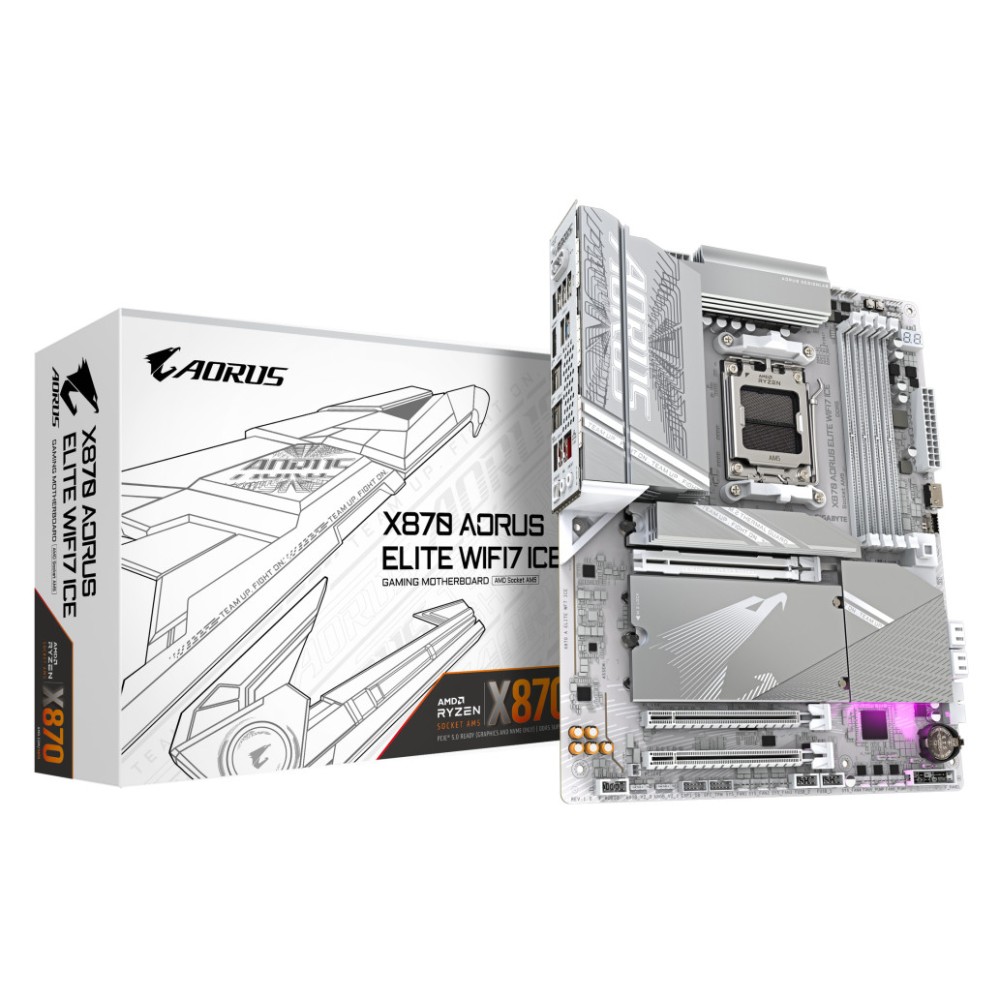 Osnovna plošča AM5 GigaByte X870 Aorus Elite Wifi7 ICE ATX 1xHDMI 2.0 GIGABYTE Osnovna plošča AM5 GigaByte X870 Aorus Elite Wifi7 ICE ATX 1xHDMI 2.0