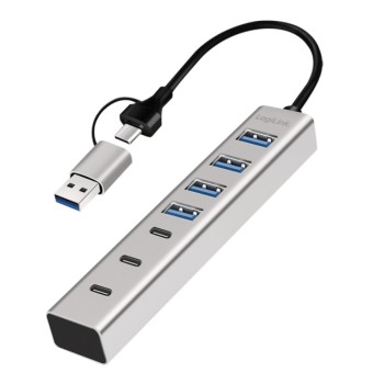 HUB USB-C/A => 4xUSB-A 3xUSB-C 5Gbps LogiLink (UA0442)