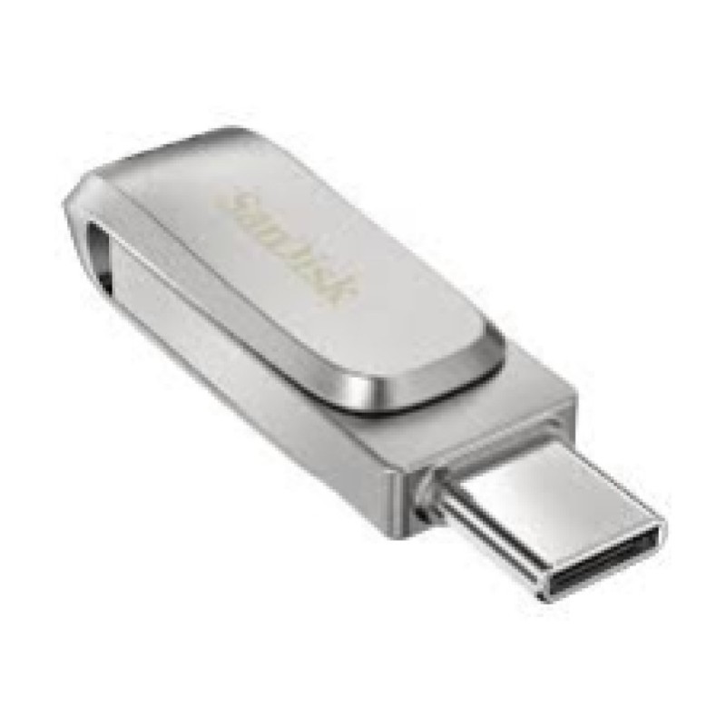 Spominski ključek 1TB USB 3.1 SanDisk Ultra Dual Drive Luxe USB Type-C 150MB/s (SDDDC4-1T00-G46) -srebrn SANDISK Spominski ključek 1TB USB 3.1 SanDisk Ultra Dual Drive Luxe USB Type-C 150MB/s (SDDDC4-1T00-G46) -srebrn