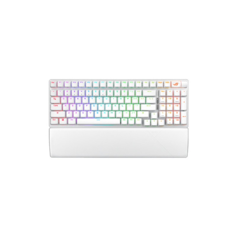 Gaming Tipkovnica brezžična, bluetooth, USB Asus ROG Strix Scope II 96 US | bela RGB (90MP037A-BKUA30) ASUS Gaming Tipkovnica brezžična, bluetooth, USB Asus ROG Strix Scope II 96 US | bela RGB (90MP037A-BKUA30)