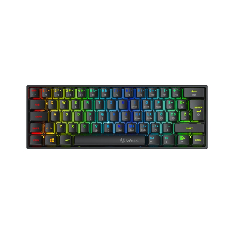 Gaming Tipkovnica Žična USB-A UVI PRIDE Nano 60% SLO | SLO gravura črna RGB (UVIPRIDENANO) UVI Gaming Tipkovnica Žična USB-A UVI PRIDE Nano 60% SLO | SLO gravura črna RGB (UVIPRIDENANO)