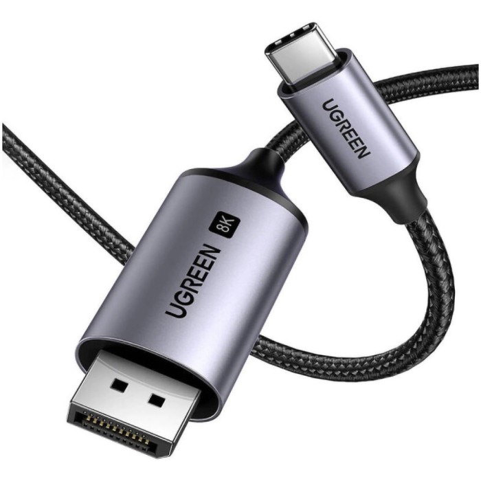 Kabel USB-C => DisplayPort 1.4 2,00m UHD 8K@60HZ 4K 240Hz črn Ugreen (25158) Kabel USB-C => DisplayPort 1.4 2,00m UHD 8K@60HZ 4K 240Hz črn Ugreen (25158)