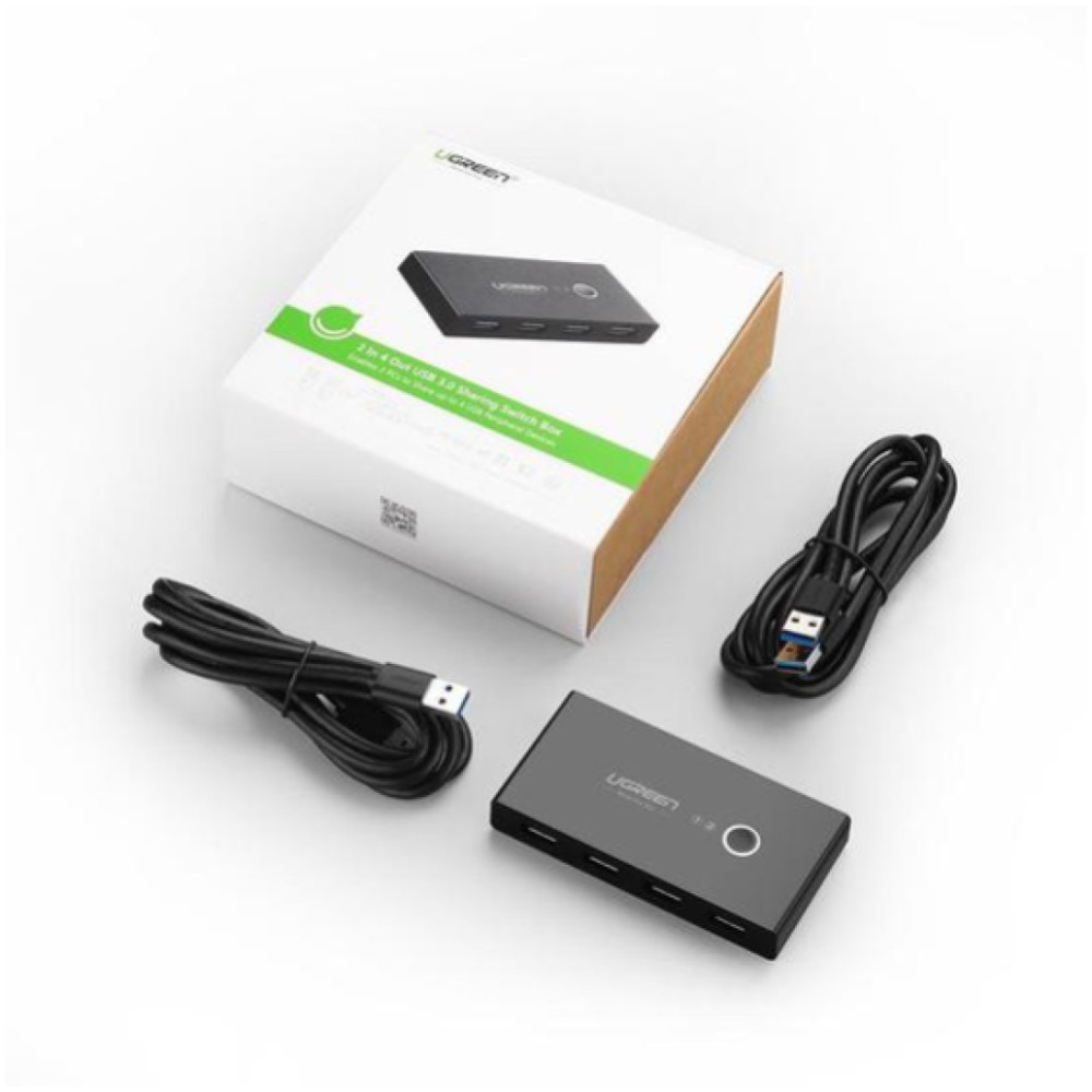 Stikalo KVM Ugreen 2xPC 4xUSB 3.0 (30768) UGREEN Stikalo KVM Ugreen 2xPC 4xUSB 3.0 (30768)