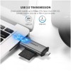 Zunanji čitalec kartic Ugreen USB 3.0/USB-C za microSD SD RS-MMC MMC siv (50706) UGREEN Zunanji čitalec kartic Ugreen USB 3.0/USB-C za microSD SD RS-MMC MMC siv (50706)