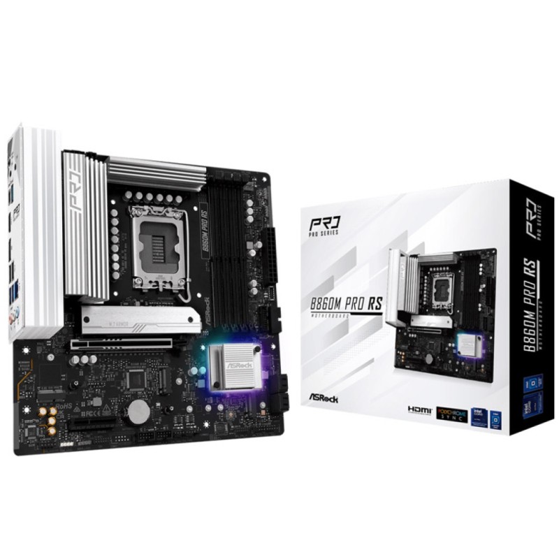 Osnovna plošča LGA1851 Asrock PRO RS microATX HDMI DisplayPort Asrock Osnovna plošča LGA1851 Asrock PRO RS microATX HDMI DisplayPort