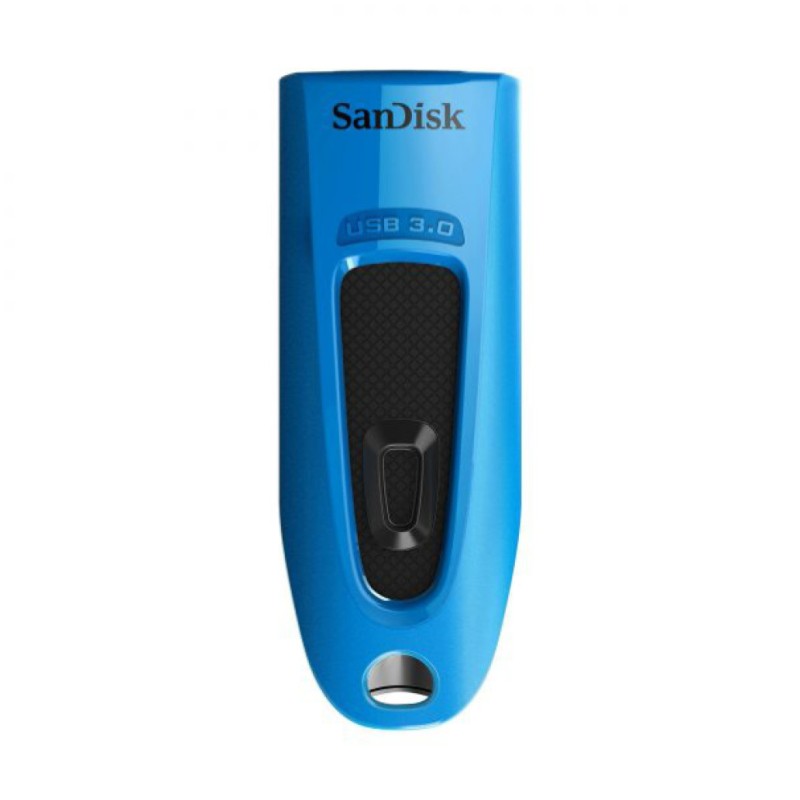 Spominski ključek 32GB USB 3.0 Sandisk Ultra 100MB/s plastičen drsni moder (SDCZ48-032G-U46B)