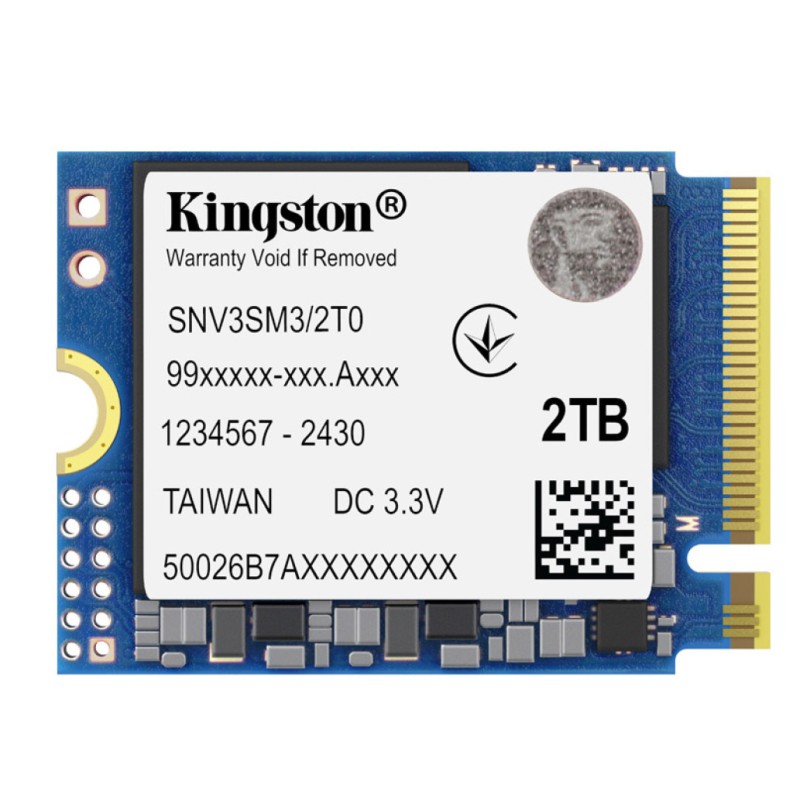 Disk SSD M.2 NVMe PCIe 4.0 2TB Kingston NV3 2230 6000/5000MB/ (SNV3SM3/2T0) KINGSTON Disk SSD M.2 NVMe PCIe 4.0 2TB Kingston NV3 2230 6000/5000MB/ (SNV3SM3/2T0)