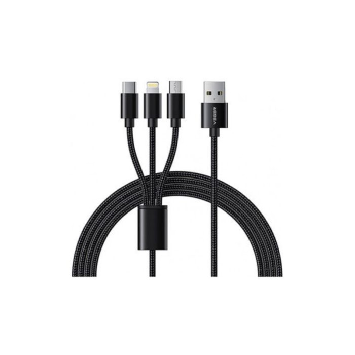 Kabel USB-C => USB-A 3.2 Gen1x1 A 1,50m Vegner  USB-C/Lightning/MicroUSB V303