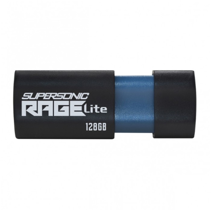 Spominski ključek 128GB USB 3.2 Patriot Supersonic Rage Lite 120MB/s gumificiran brez pokrovčka črno-moder (PEF128GRLB32U) Spominski ključek 128GB USB 3.2 Patriot Supersonic Rage Lite 120MB/s gumificiran brez pokrovčka črno-moder (PEF128GRLB32U)