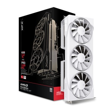 Grafična kartica AMD RX9070 XT XFX Swift bela - 16GB GDDR6  | 1xHDMI 2.1 3xDisplayport 2.1 (RX-97TSWF3W9) Grafična kartica AMD RX9070 XT XFX Swift bela - 16GB GDDR6  | 1xHDMI 2.1 3xDisplayport 2.1 (RX-97TSWF3W9)