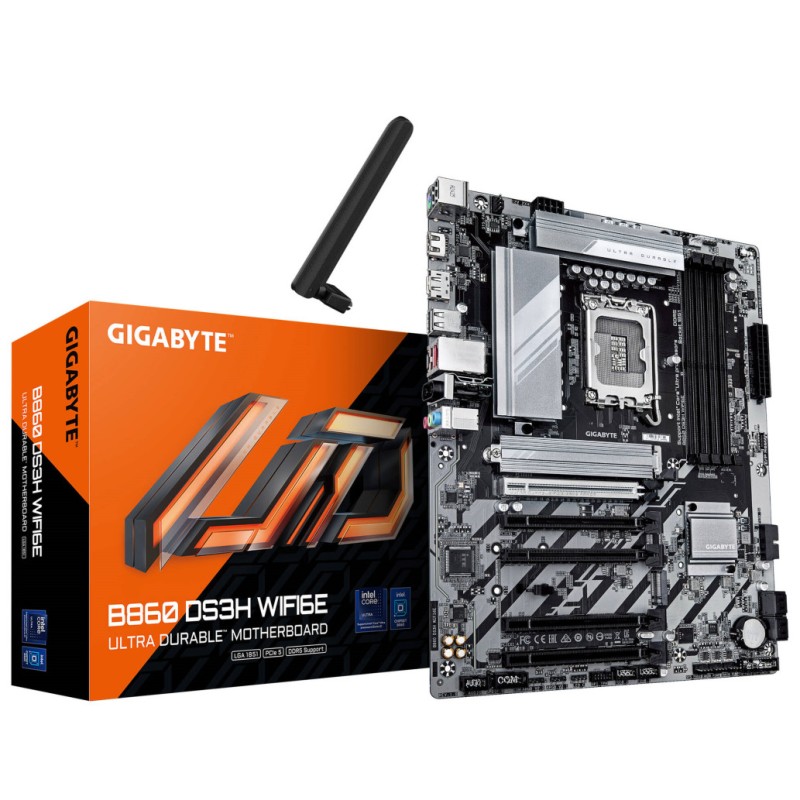 Osnovna plošča LGA1851 GigaByte DS3H WIFI6E ATX HDMI DP GIGABYTE Osnovna plošča LGA1851 GigaByte DS3H WIFI6E ATX HDMI DP