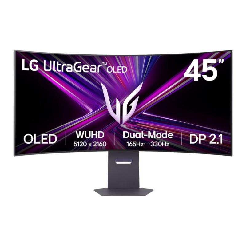 Monitor LG 113 cm (44,5) 45GX950A-B 5120x2160 Curved Gaming 165Hz OLED 0,03ms 2xHDMI DisplayPort USB-C 90W 2xUSB3.0 HAS DCI-P3-98,5% FreeSync Premium PRO G-Sync Compatible HDR400 UltraGear LG Monitor LG 113 cm (44,5) 45GX950A-B 5120x2160 Curved Gaming 165Hz OLED 0,03ms 2xHDMI DisplayPort USB-C 90W 2xUSB3.0 HAS DCI-P3-98,5% FreeSync Premium PRO G-Sync Compatible HDR400 UltraGear
