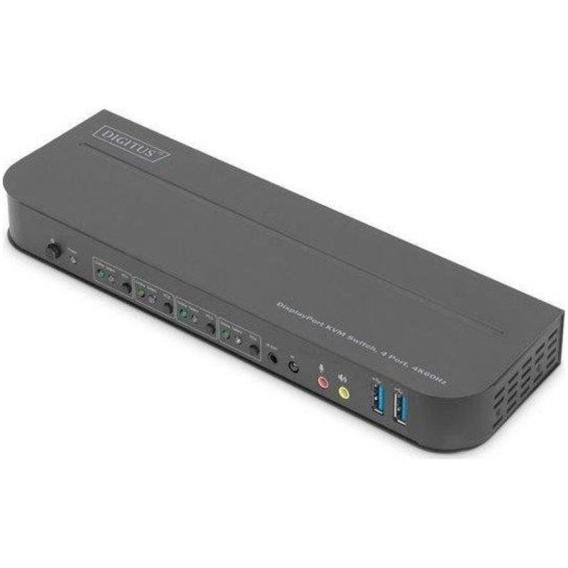 KVM stikalo Digitus 4-Port, 4K60Hz, 4 x DP in, 1 x DP/HDMI out (DS-12890) Digitus KVM stikalo Digitus 4-Port, 4K60Hz, 4 x DP in, 1 x DP/HDMI out (DS-12890)