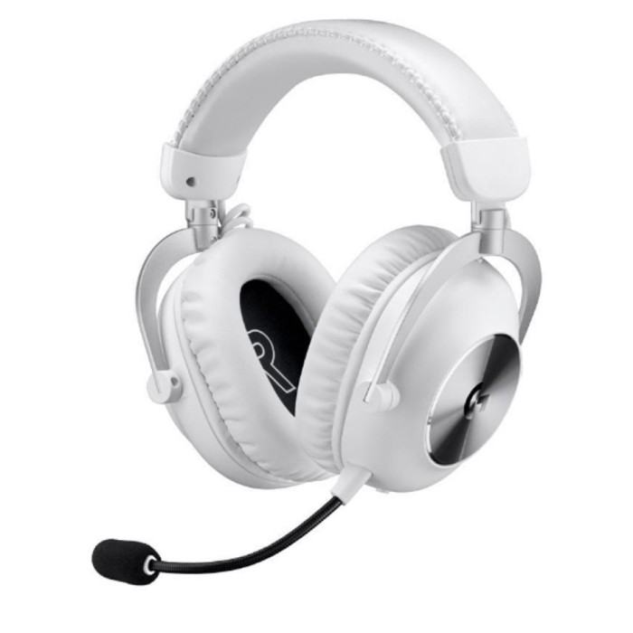 Slušalke brezžične Logitech naglavne z mikrofonom BT/1x3,5mm/USB G PRO X 2 LIGHTSPEED bele (981-001269)