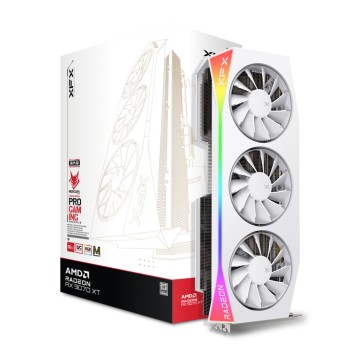 Grafična kartica AMD RX9070 XT XFX Magnetic Air Edition bela - 16GB GDDR6  | 1xHDMI 2.1 3xDisplayport 2.1 (RX-97TMARGW9) Grafična kartica AMD RX9070 XT XFX Magnetic Air Edition bela - 16GB GDDR6  | 1xHDMI 2.1 3xDisplayport 2.1 (RX-97TMARGW9)