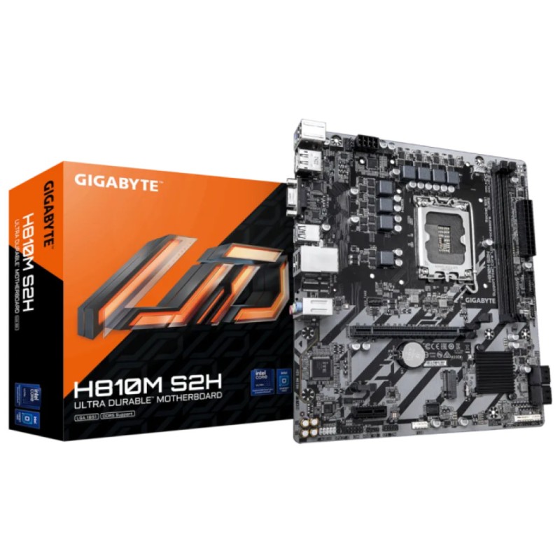 Osnovna plošča LGA1851 GigaByte H810M S2H microATX VGA HDMI DP GIGABYTE Osnovna plošča LGA1851 GigaByte H810M S2H microATX VGA HDMI DP