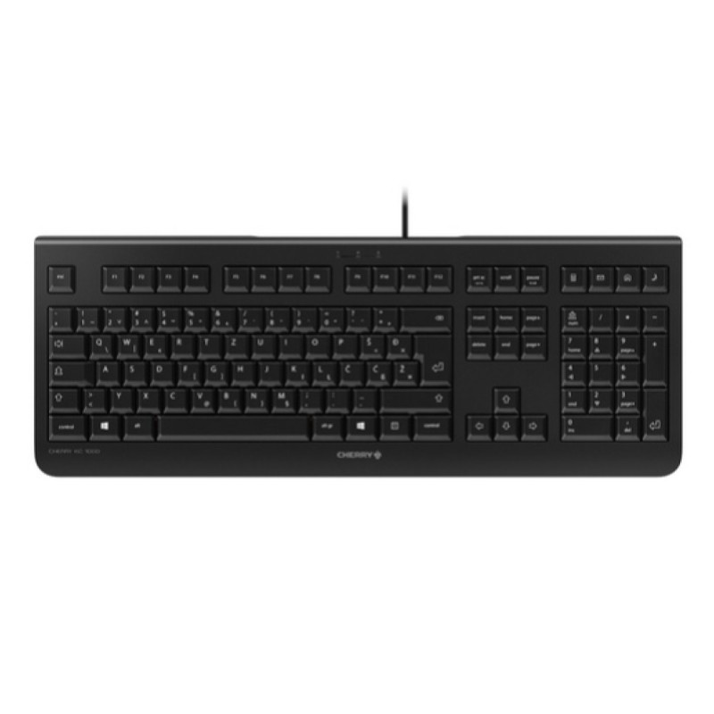 Tipkovnica Žična Cherry KC 1000 SLO | črna (JK-0800SL-2) Cherry Tipkovnica Žična Cherry KC 1000 SLO | črna (JK-0800SL-2)