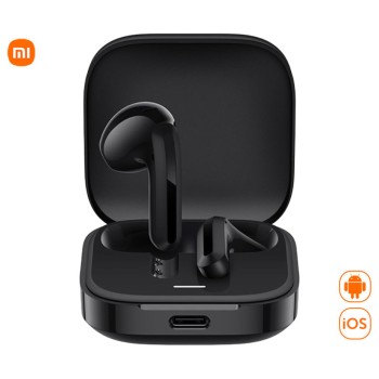 Slušalke brezžične Xiaomi ušesne z mikrofonom BT Redmi Buds 6 Active črna USB-C ohišje (BHR8396GL)