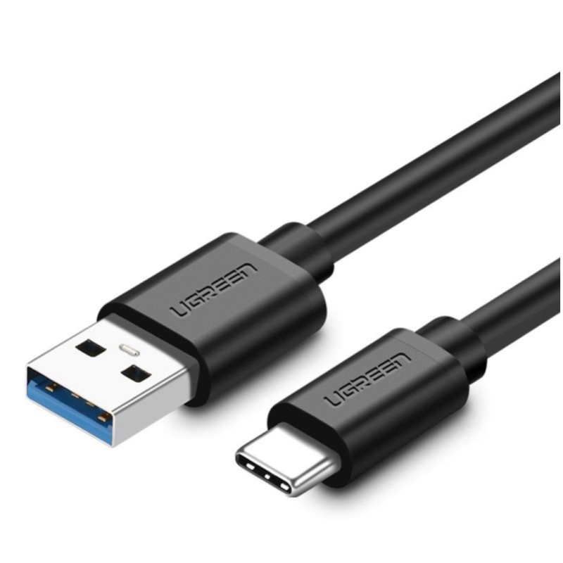 Kabel USB-C => USB-A 3.0 1,50m 5V/3A QC3 UGREEN alu - črn (20883) UGREEN Kabel USB-C => USB-A 3.0 1,50m 5V/3A QC3 UGREEN alu - črn (20883)