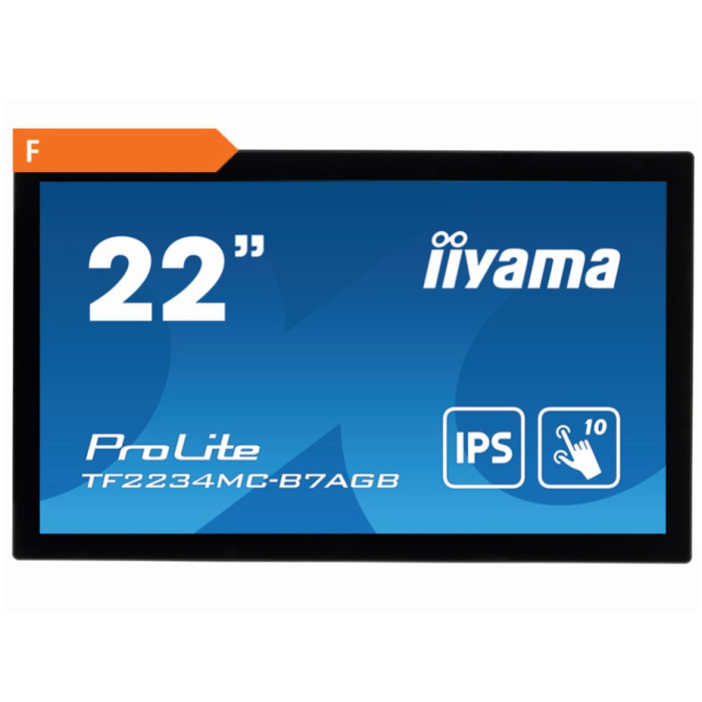 Monitor touch Iiyama 54,6 cm (21,5) TF2234MC-B7AGB 1920x1080 POS IPS 8ms VGA HDMI DisplayPort USB2.0  6H ProLite 10-point multi-touch open-frame