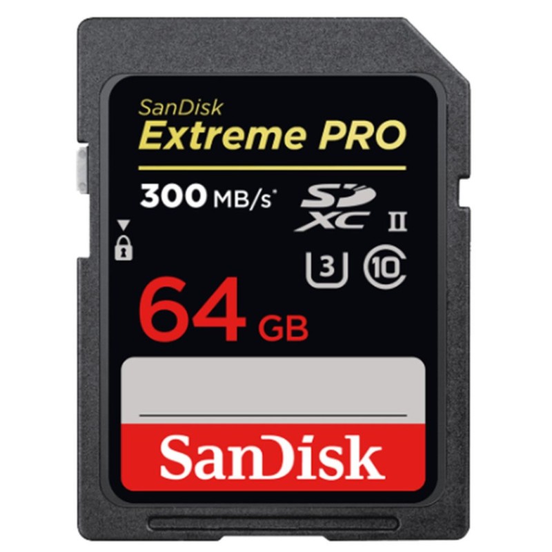 Spominska kartica SDXC 64GB Sandisk Extreme Pro Extreme 300MB/s/260MB/s U3 V90 UHS-II (SDSDXDK-064G-GN4IN) SANDISK Spominska kartica SDXC 64GB Sandisk Extreme Pro Extreme 300MB/s/260MB/s U3 V90 UHS-II (SDSDXDK-064G-GN4IN)