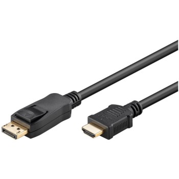 Kabel DisplayPort (m) => HDMI (m) 2,0m Goobay DP1.2 HDMI 1.4 - črn (64836) Kabel DisplayPort (m) => HDMI (m) 2,0m Goobay DP1.2 HDMI 1.4 - črn (64836)