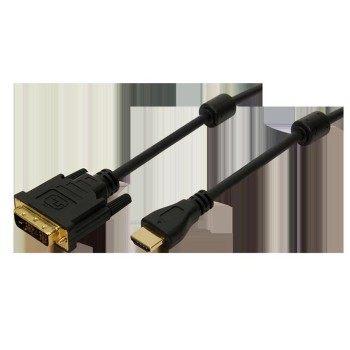 KABEL HDMI/DVI Digital (18+1) M/M  2,0m LogiLink pozlačeni kontakti in feritno jedro (CH0004)