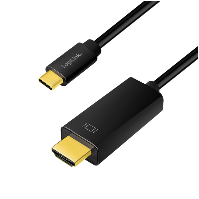Kabel USB-C 3.2 Gen1 => HDMI 2.0 1,8m UHD 4K@60HZ črn Logilink (UA0329) Kabel USB-C