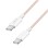 Kabel USB-C (m) => USB-C (m) 2.0 najlon ovoj 1,0m 60W 3A/20V 480Mbps PD3 roza LogiLink (CU0344)