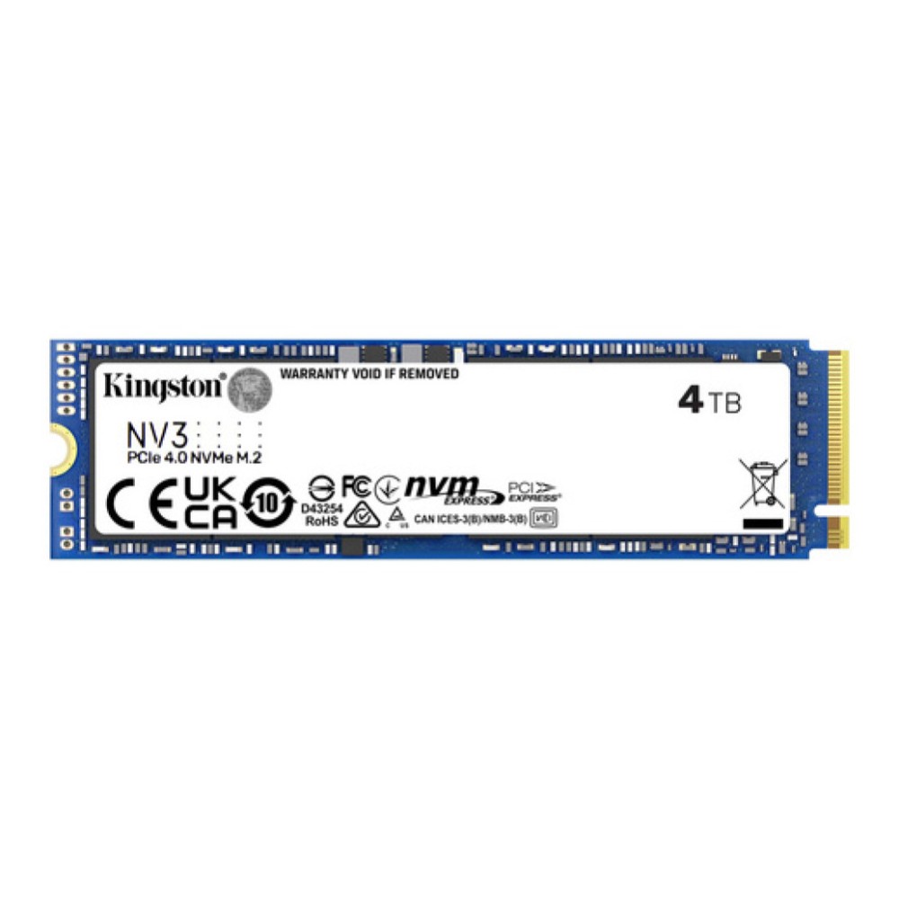 Disk SSD M.2 NVMe PCIe 4.0 4TB Kingston NV3 2280 6000/5000MB/ (SNV3S/4000G) KINGSTON Disk SSD M.2 NVMe PCIe 4.0 4TB Kingston NV3 2280 6000/5000MB/ (SNV3S/4000G)