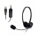 Slušalke žične Ewent naglavne mikrofon USB črne (EW3568)