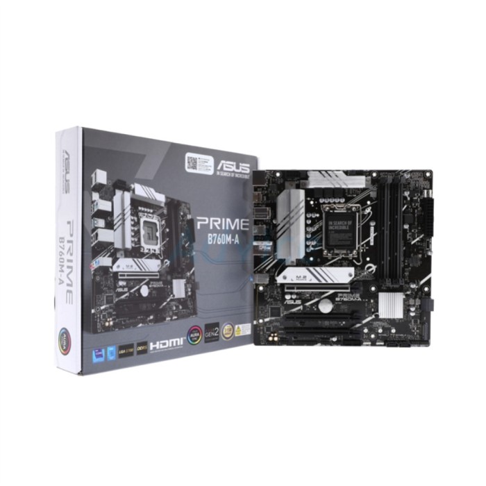 Osnovna plošča 1700 Asus PRIME B760M-A-CSM microATX 2xHDMI 2.1 1xDisplayPort 1.4